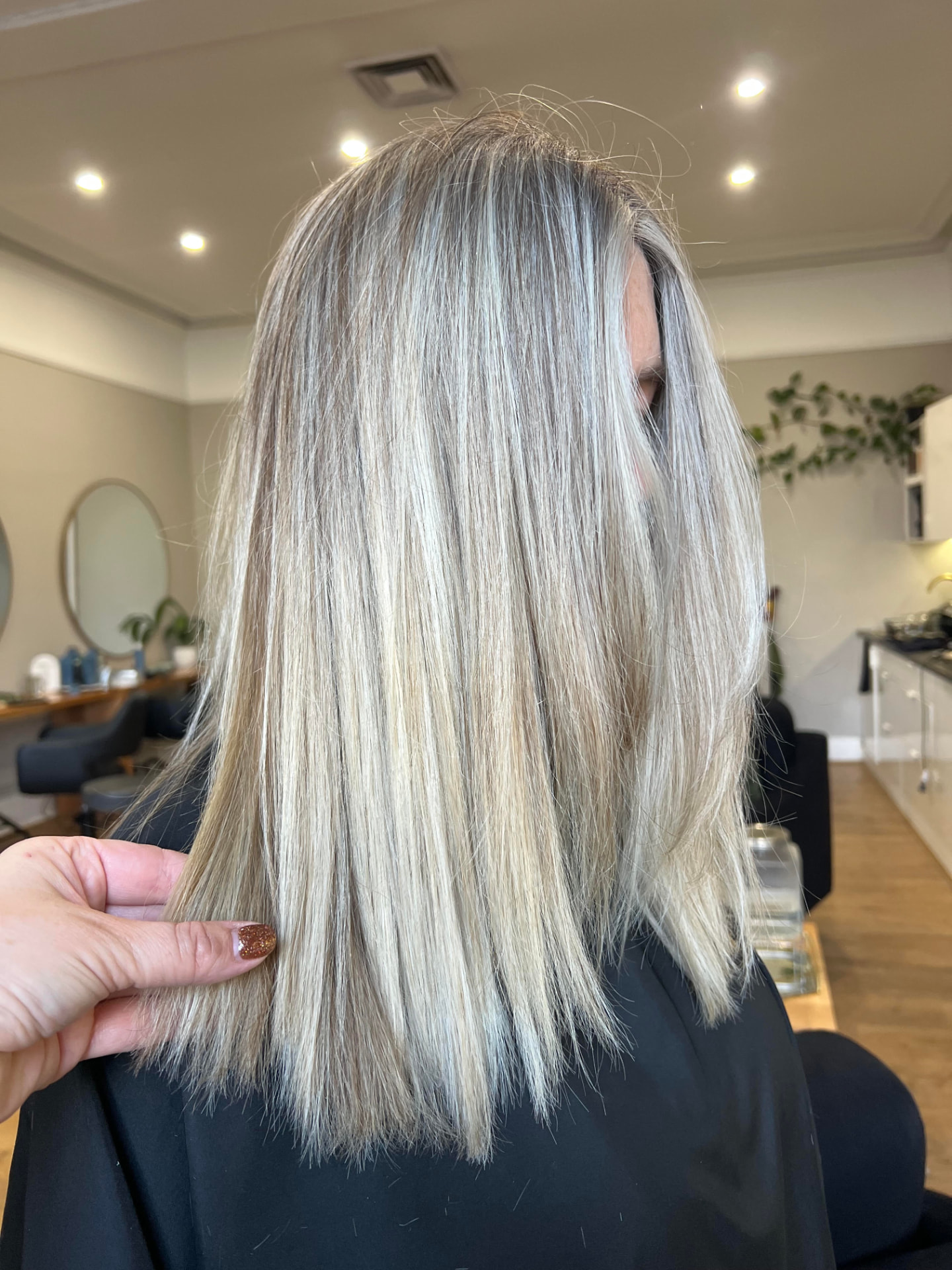 Dimensional lived-in blonde colour transformation by Gemma at Miss Jackson Hair